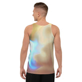 Close-up of Whimsical Wildflowers Tank Top's floral pattern.